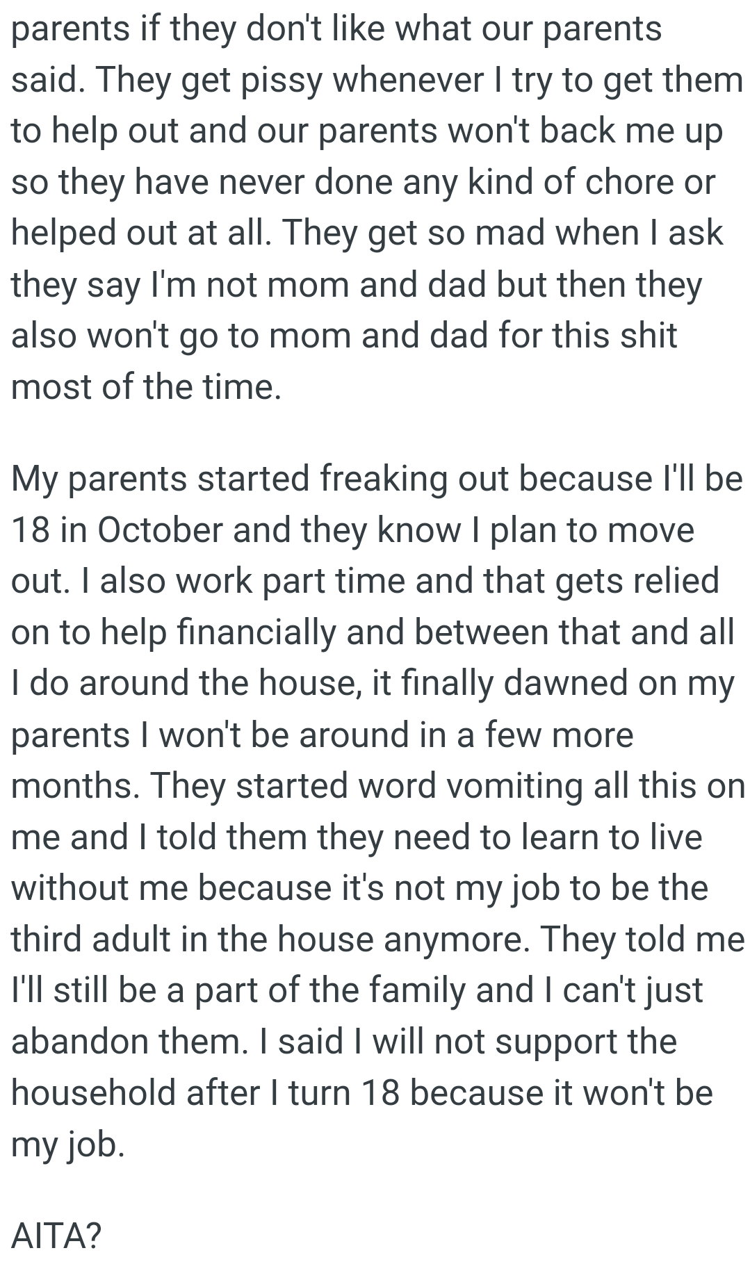 They Need to Learn to Live Without the OP Because It's Not His Job to Be the Third Adult