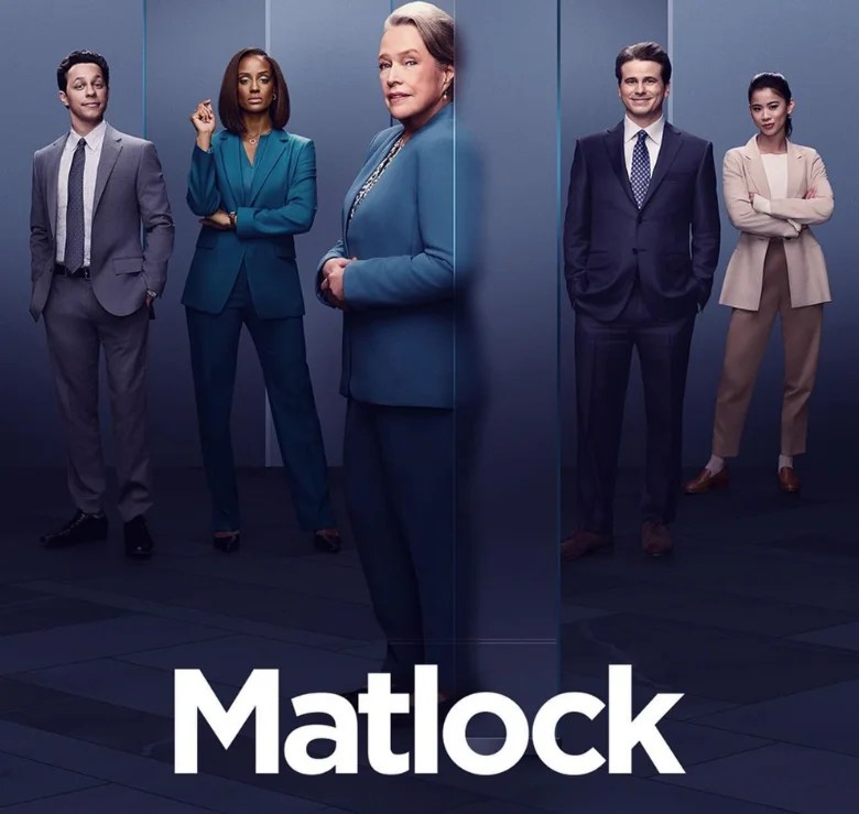 Kathy Bates leads the cast of the 2024 Matlock, starring alongside Jason Ritter, Leah Lewis, David Del Rio, and Skye P. Marshall.