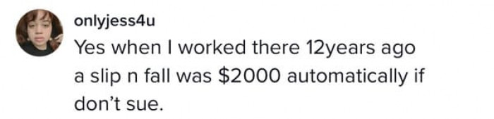 Then former Walmart employees began sharing their experiences with the slip-and-fall scam during their time working there.