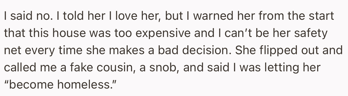 OP Refused to Give Her Money, Only for Her to Hurl Insults at Him.