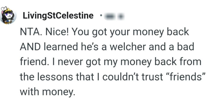 The OP got her money back