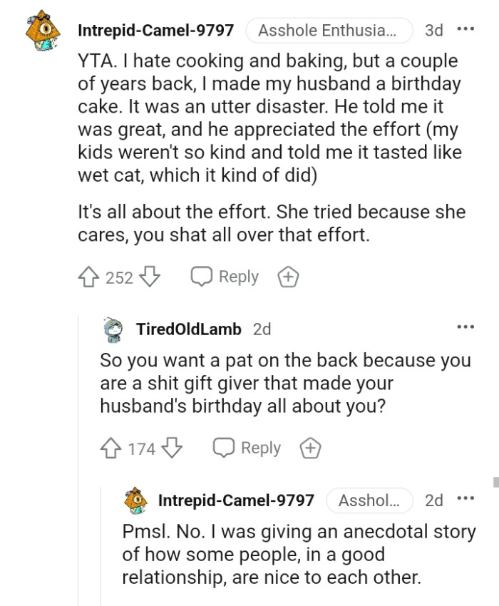 This Redditor who hates cooking and baking has a little story to share