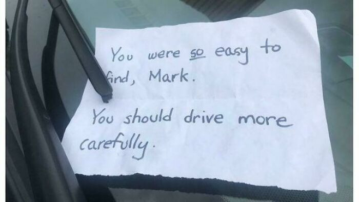 5. Portland Man Found His Tires Slashed, And This Note On His Car