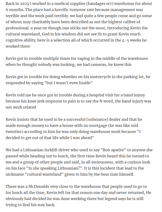 13. Warehouse Kevin, Also Known as 