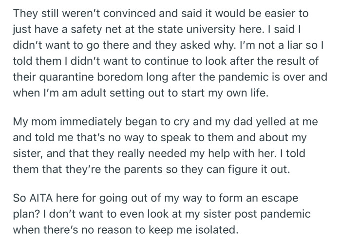 In the heat of the moment, OP said some hurtful words that made their mom cry