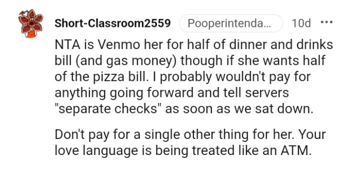 Don't pay for a single other thing for her