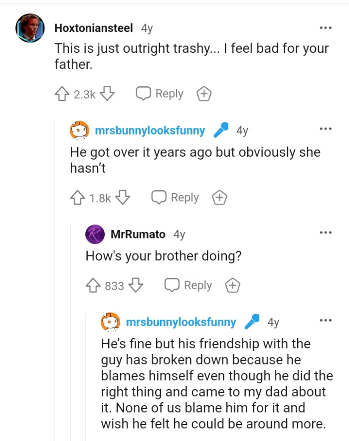 I feel bad for the dad too