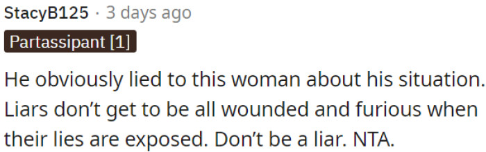 Liars don't deserve sympathy