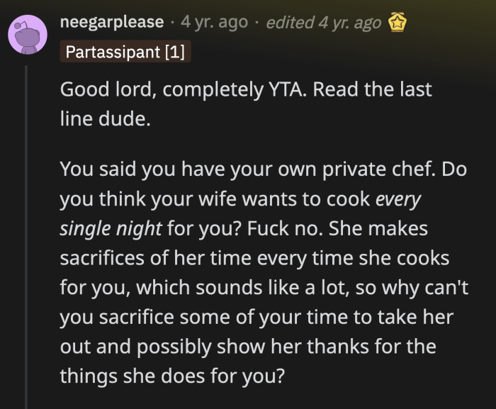 OP only values her for what she can do for him