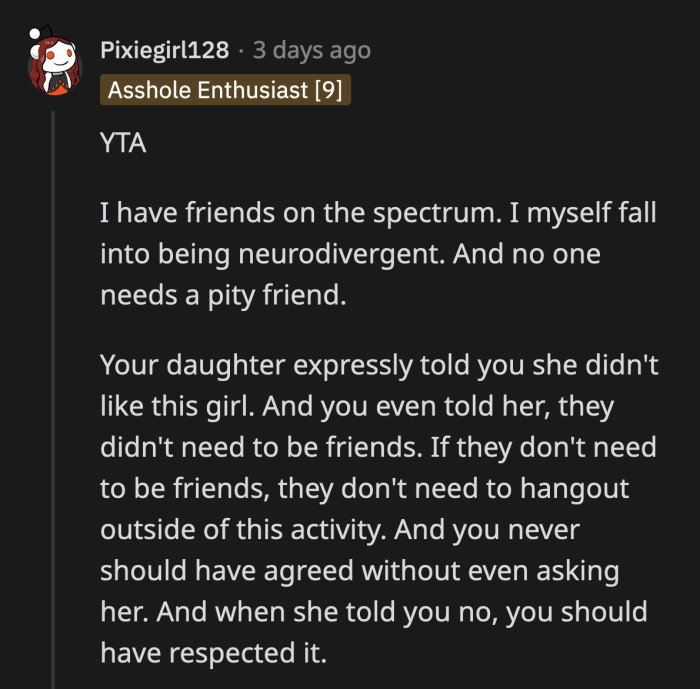 If they were getting along well enough during the after-school program, OP didn't need to force this interaction at all.