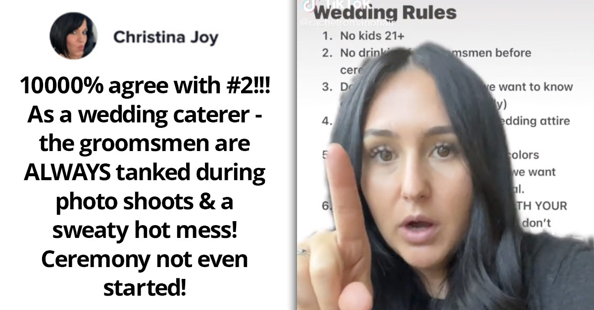 Tiktoker Labeled ‘Bridezilla’ After Posting 6 Rules She Expects Her Wedding Guests To Follow