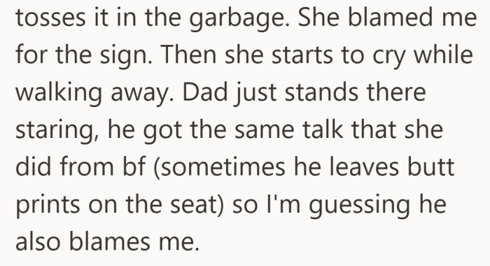 One tossed sign later, the household tension officially hits its peak.