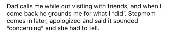 So, the OP wrote a fake diary entry to catch her stepmom out.