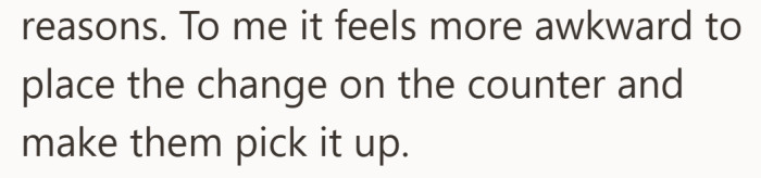 What feels natural to her might just come down to habit, not intention.