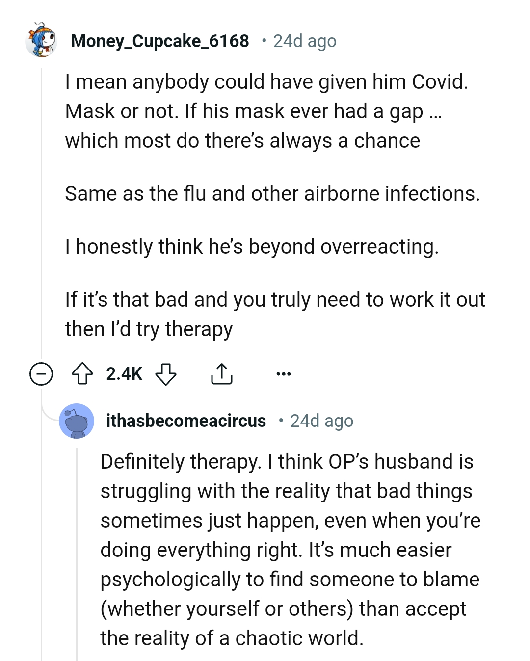 This Redditor honestly thinks OP's husband is overreacting