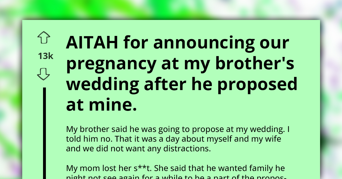 Man Dishes Out Epic Payback by Upstaging Brother’s Wedding with Surprise Pregnancy Announcement