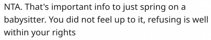 7. Such information shouldn't be revealed at the last minute.