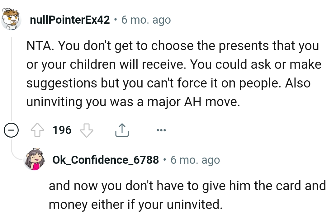 And the comments from other Redditors roll in...