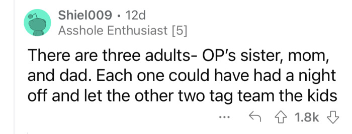 There are enough people to take over that task.