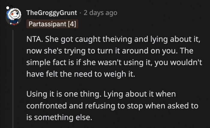 She even defended her actions and said it was a common thing to do and not a big deal