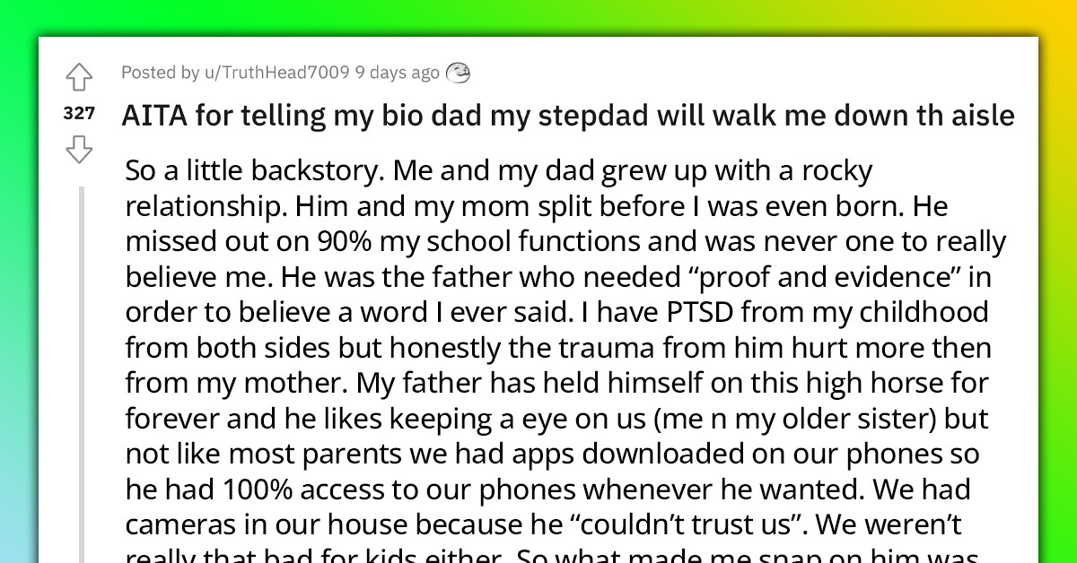 Father Loses It After Daughter Picks Stepdad To Walk Her Down The Aisle Over Him