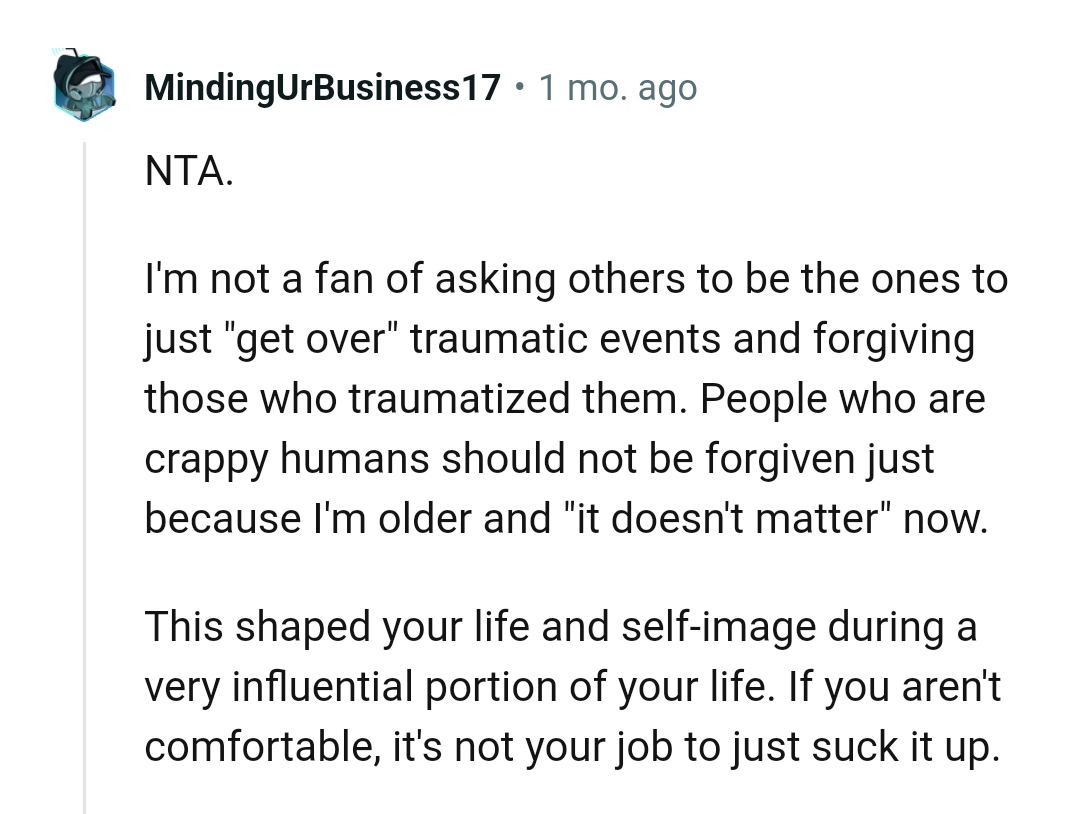 Crappy Human Beings Should Not Be Forgiven