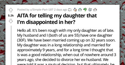 Woman Shares How Disappointed She Is In Her Daughter For Divorcing Her Husband, Accuses Her Of Emotionally Cheating On Him