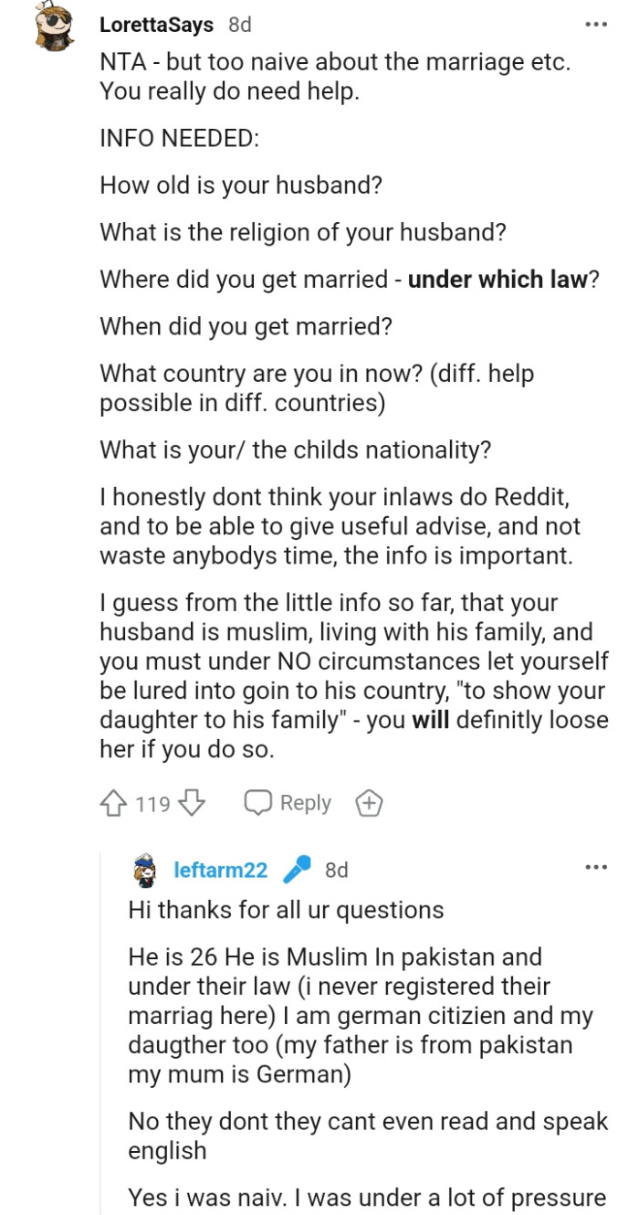 This redditor is in need of too much information, and the OP provided it