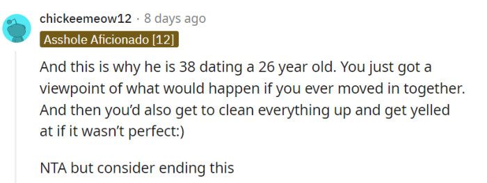 She has gained a valuable glimpse into a potential future scenario if they were to move in together...