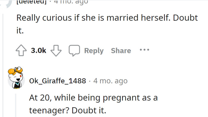 A Redditor was curious if the OP was married