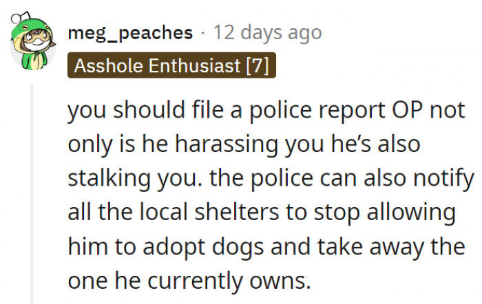 3. The naked man shouldn't be allowed to take in any more dogs he can't care for