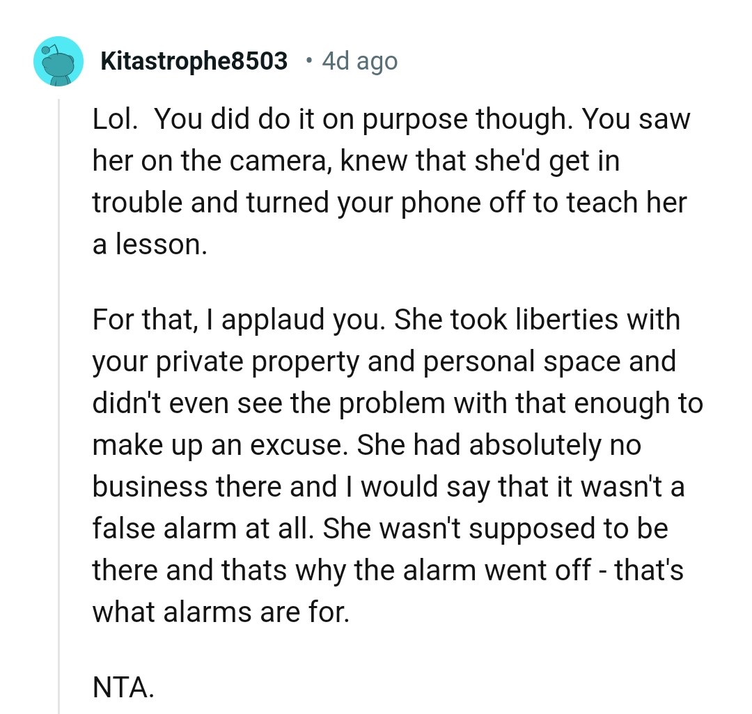 She wasn't supposed to be there