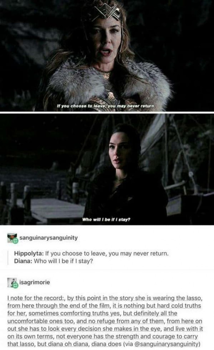 2. Diana’s courage in Wonder Woman