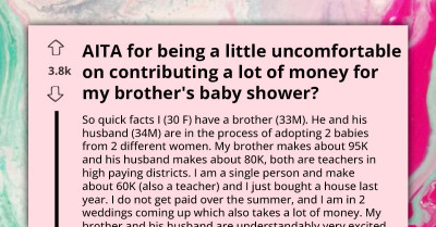 Sister's Budget Strained By Brother's Lavish Baby Shower Demands