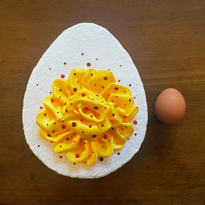 "Giant Deviled Egg"