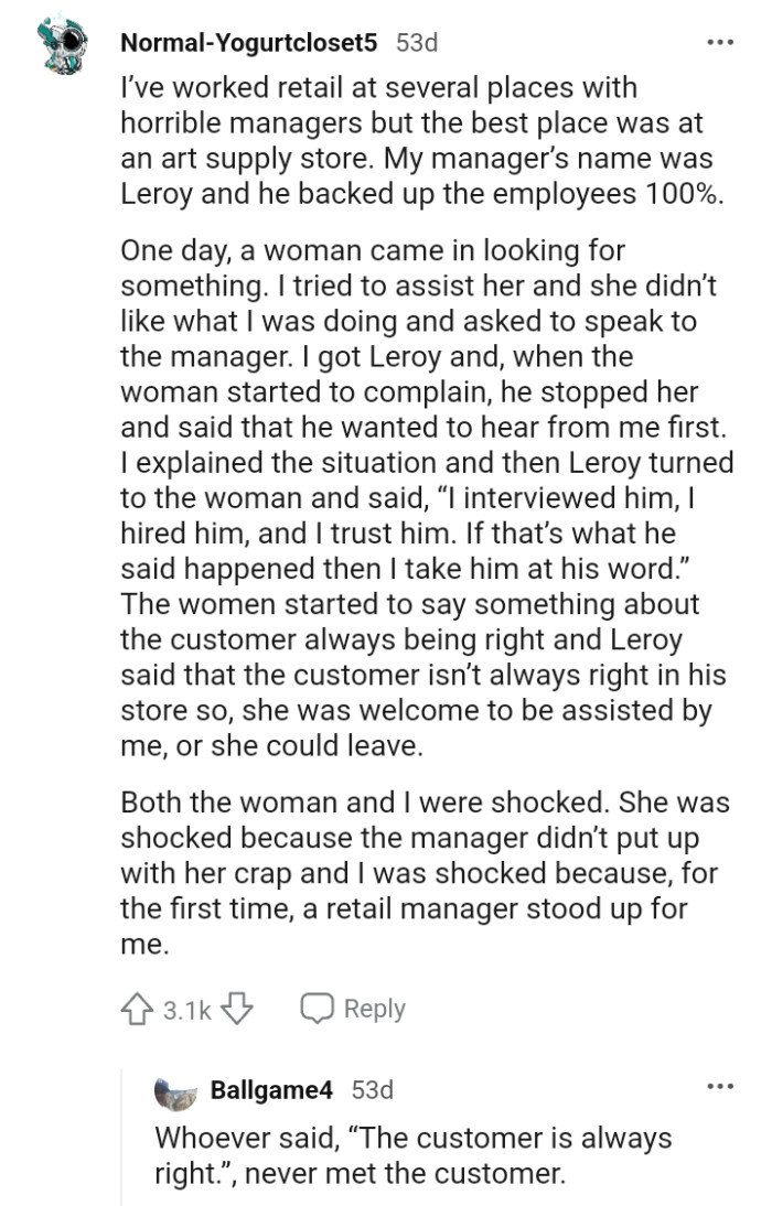 Having horrible managers.