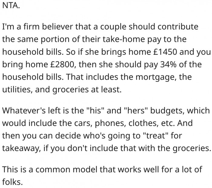 8. Couples should contribute equally to household expenses.