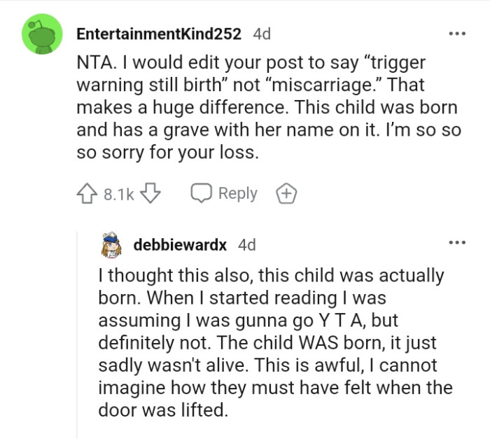 Here are some of the replies left by other redditors in the comments section.