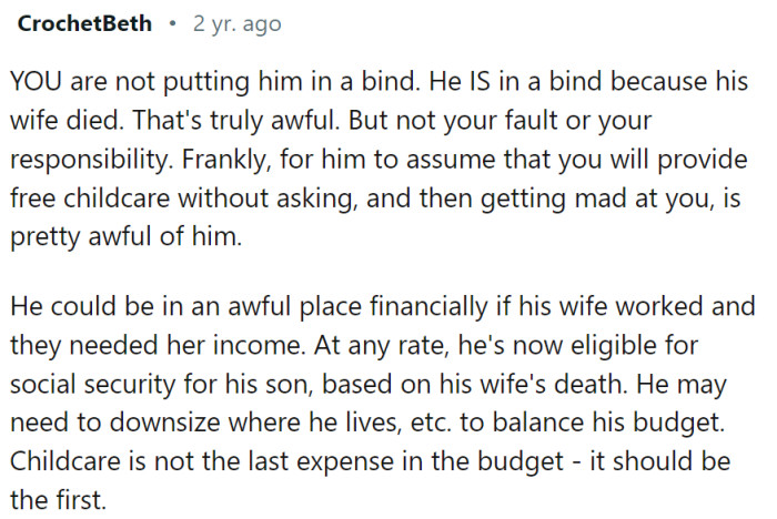 OP did not cause his situation