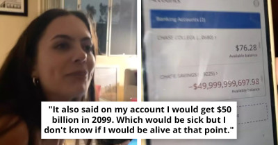 Shocking Moment Woman Comes Back From A Night Out Only To Discover She Owes $50 Billion In Debt