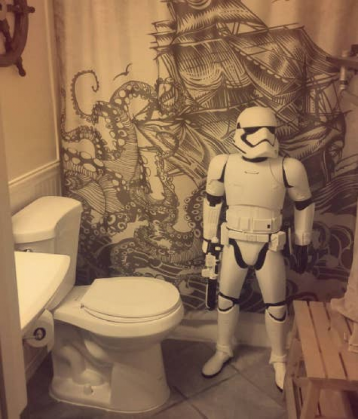 9. This wife scared the sh$t out of her husband in the middle of the night.