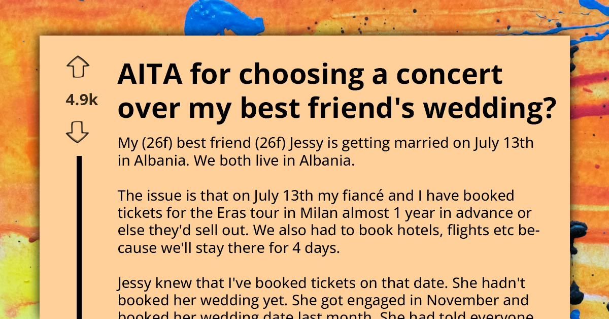 Bridezilla Stages ‘Ultimate Friendship Test’ By Scheduling Her Wedding To Clash With Best Friend’s Milan Concert That Was Booked Year In Advance