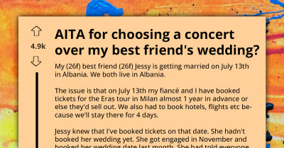 Bridezilla Stages ‘Ultimate Friendship Test’ By Scheduling Her Wedding To Clash With Best Friend’s Milan Concert That Was Booked Year In Advance