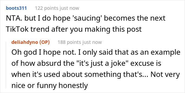 Not very nice or funny honestly