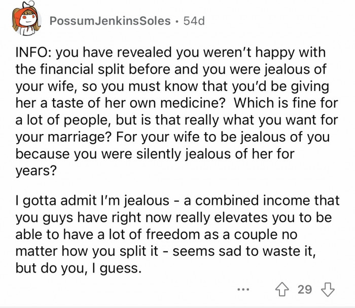 18. You value your feelings more than your marriage by making yourself believe that everything your wife is doing is unfair.