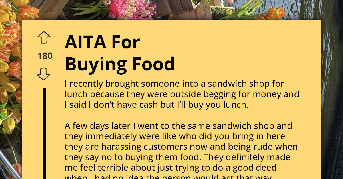 Buying A Stranger Lunch Ended With A Staff Complaint Days Later