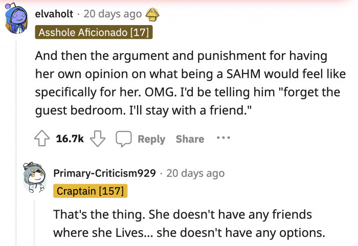 OP doesn't have her own support network in Kansas and I have a feeling that this was very intentional