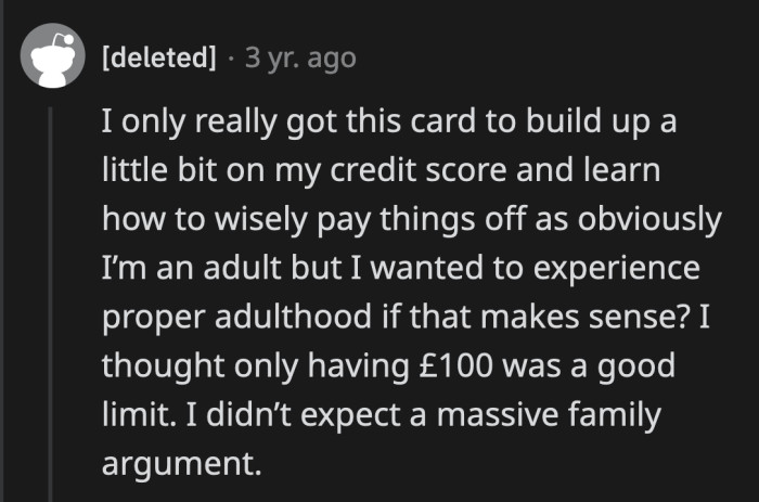 OP should stick to her limit. The drama caused by her brother, sister-in-law, and mom shouldn't deter her from being financially responsible.