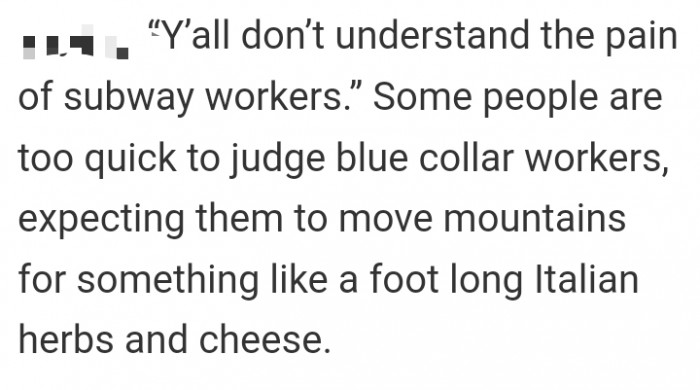 Another comment raised an important point, stating