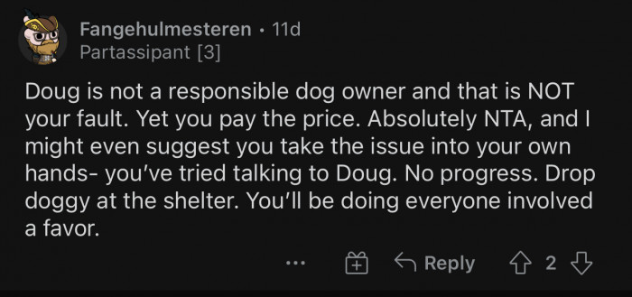 Something has to be done to help the poor dog.